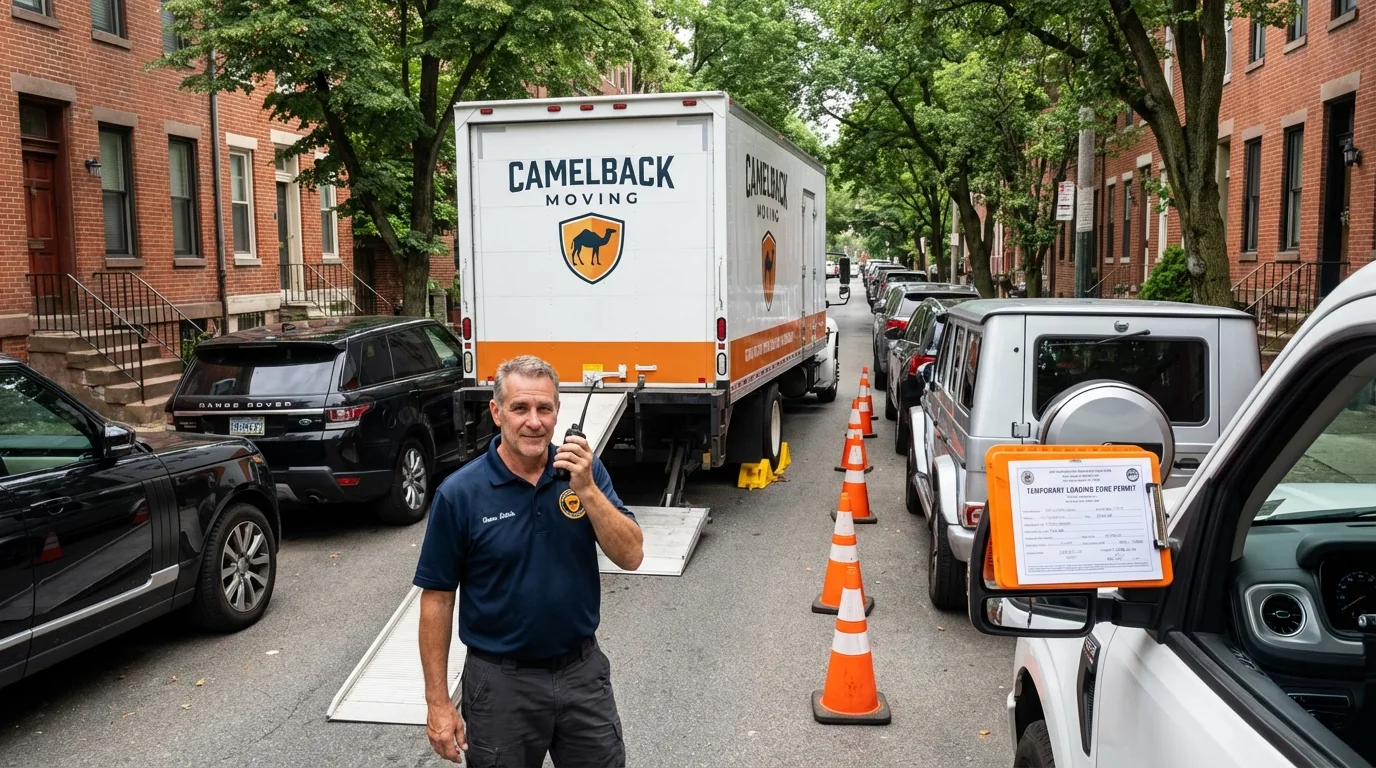 City street loading permit setup in Falls Creek, PA